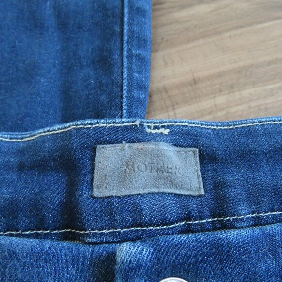 MOTHER High Waisted Looker Ankle Fray Jeans in Tongue and Chic - Size 30 - Picture 14 of 16